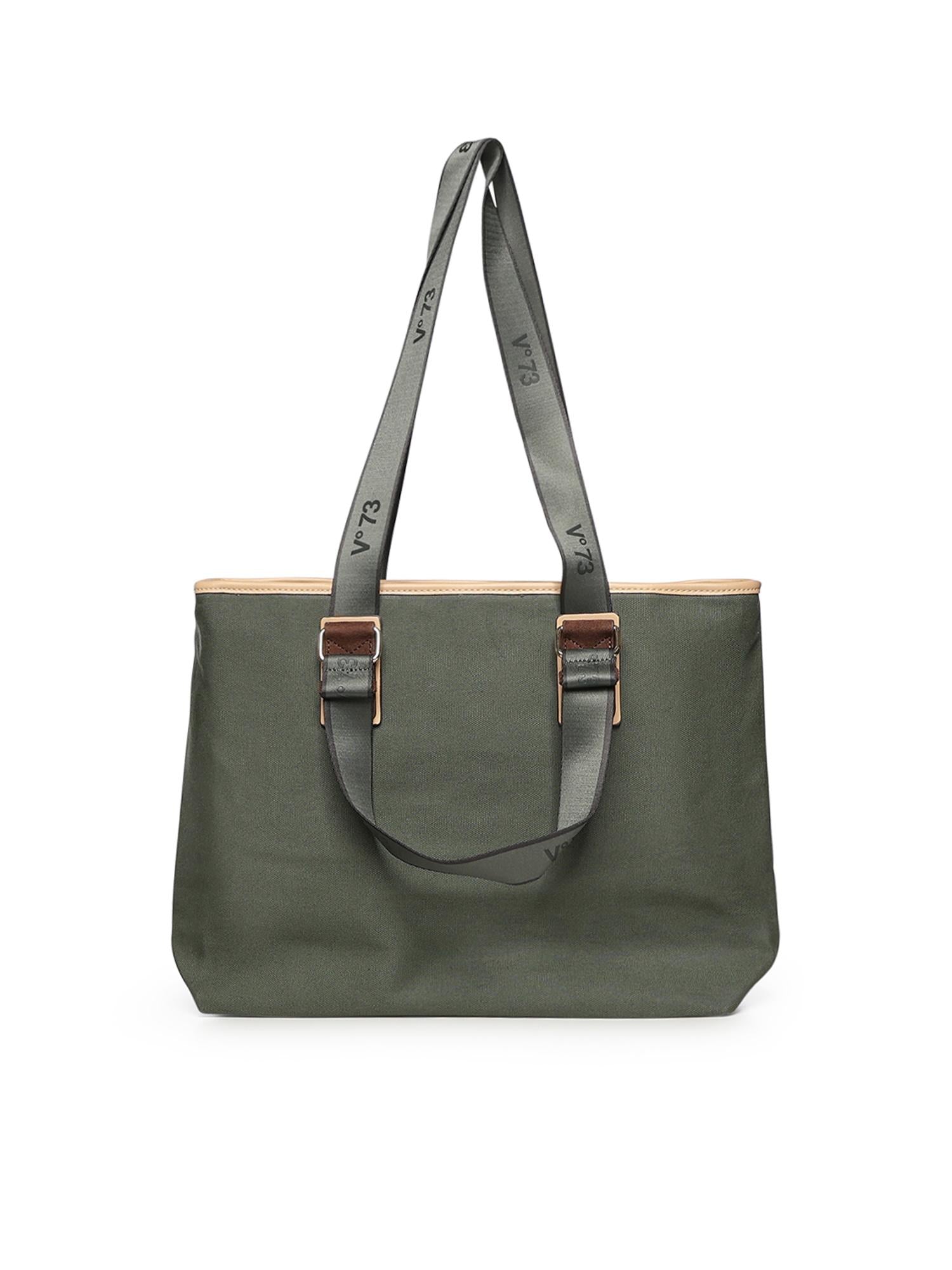 Borsa shopping Tita con logo 73BS9TZ01C TITAVERDE/NATURALE V° 73 