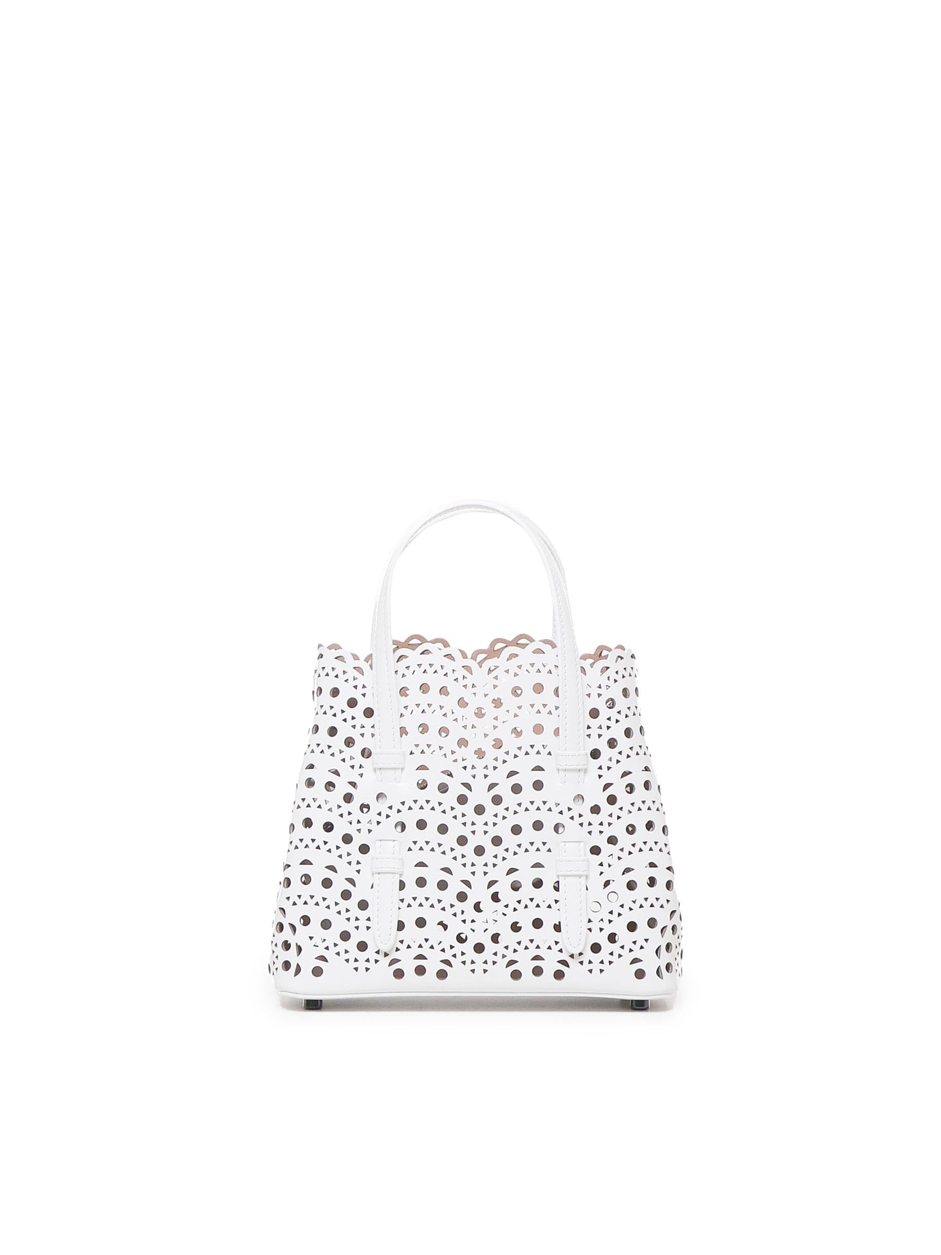Borsa Mina 20 in pelle di vitello AA1S06720C0A44 010 ALAIA 