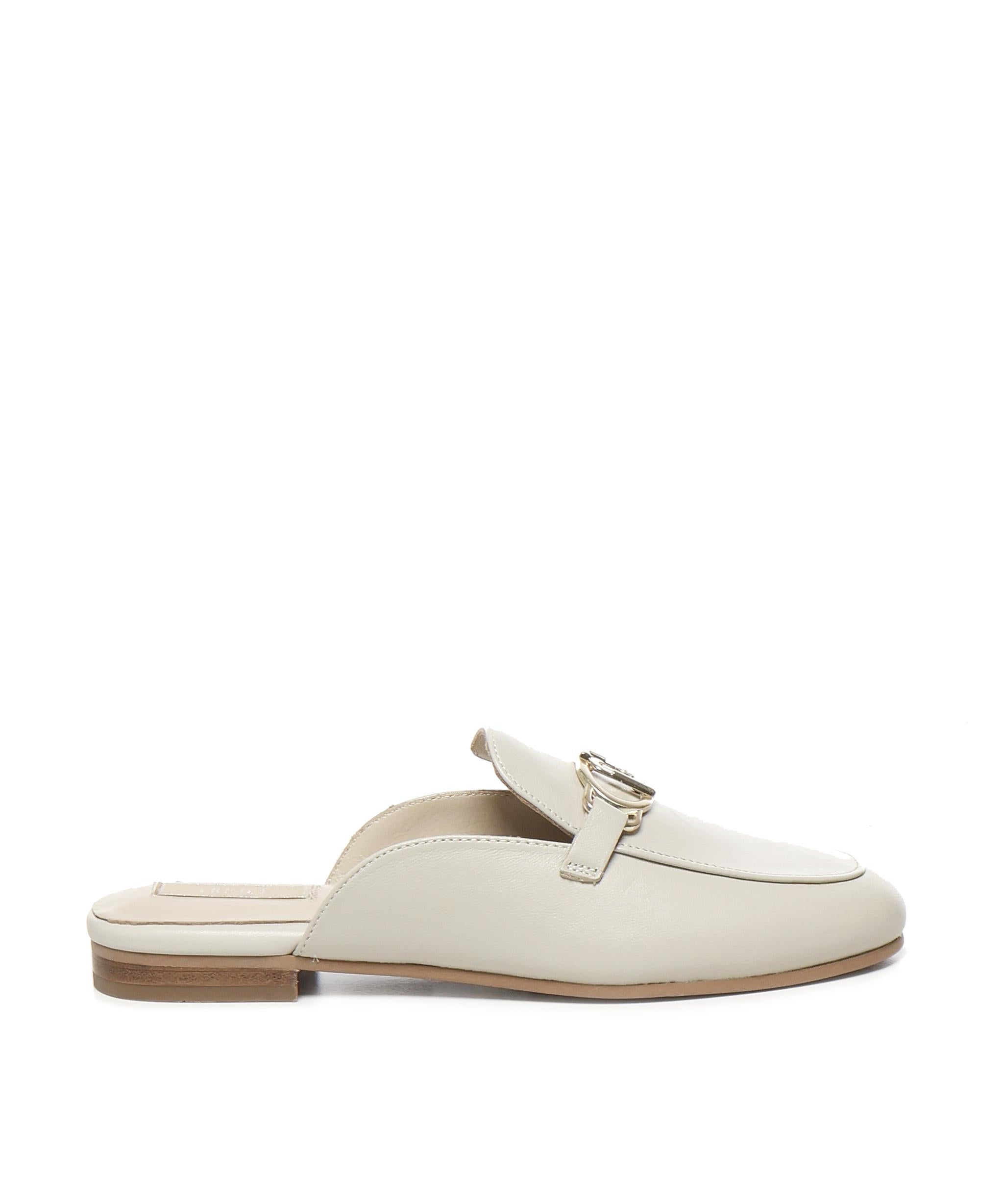 Slippers in pelle con logo SA5035PX460S3625  LIU JO 