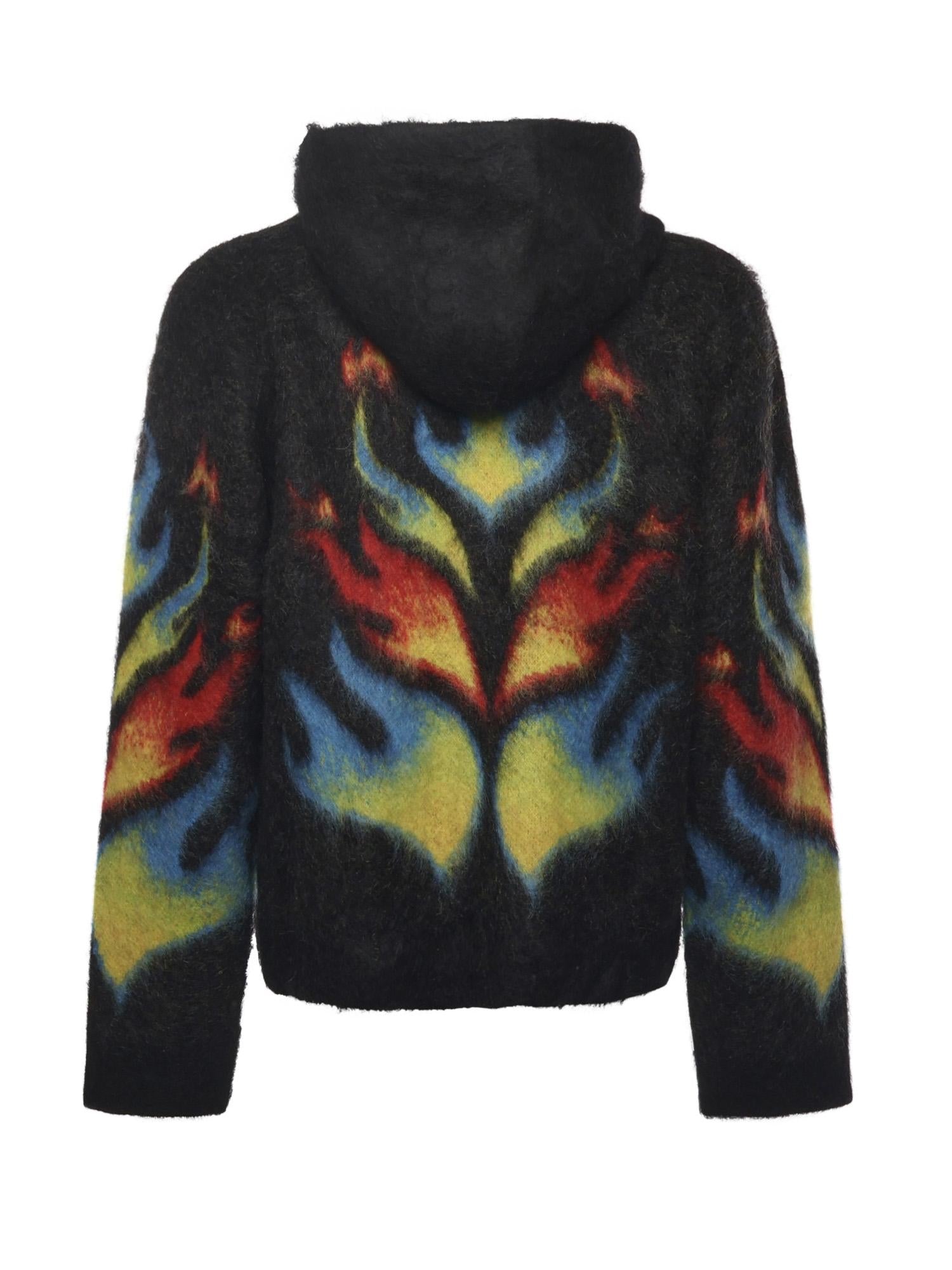 Felpa Flame Laurel in mohair MAW25KW1141 01 CASABLANCA 