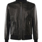 Bomber GoodFellas in pelle MIAMI VICE PITONENERO GIULIANO GALIANO 