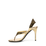 SANDALI INFRADITO IN PELLE LAMINATA AA3S122CK298 240 ALAIA 