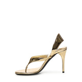 SANDALI INFRADITO IN PELLE LAMINATA AA3S122CK298 240 ALAIA 