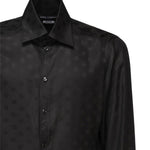 Camicia Martini in seta jacquard logo G5MM4T FJ1JYN0000 DOLCE & GABBANA 