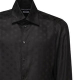 Camicia Martini in seta jacquard logo G5MM4T FJ1JYN0000 DOLCE & GABBANA 