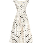 Abito midi in cotone a pois RS26209M C SELF-PORTRAIT 