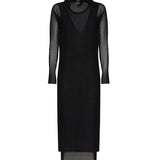 Vestito midi in cotone leggero 105154 A2LSZ99 PINKO 