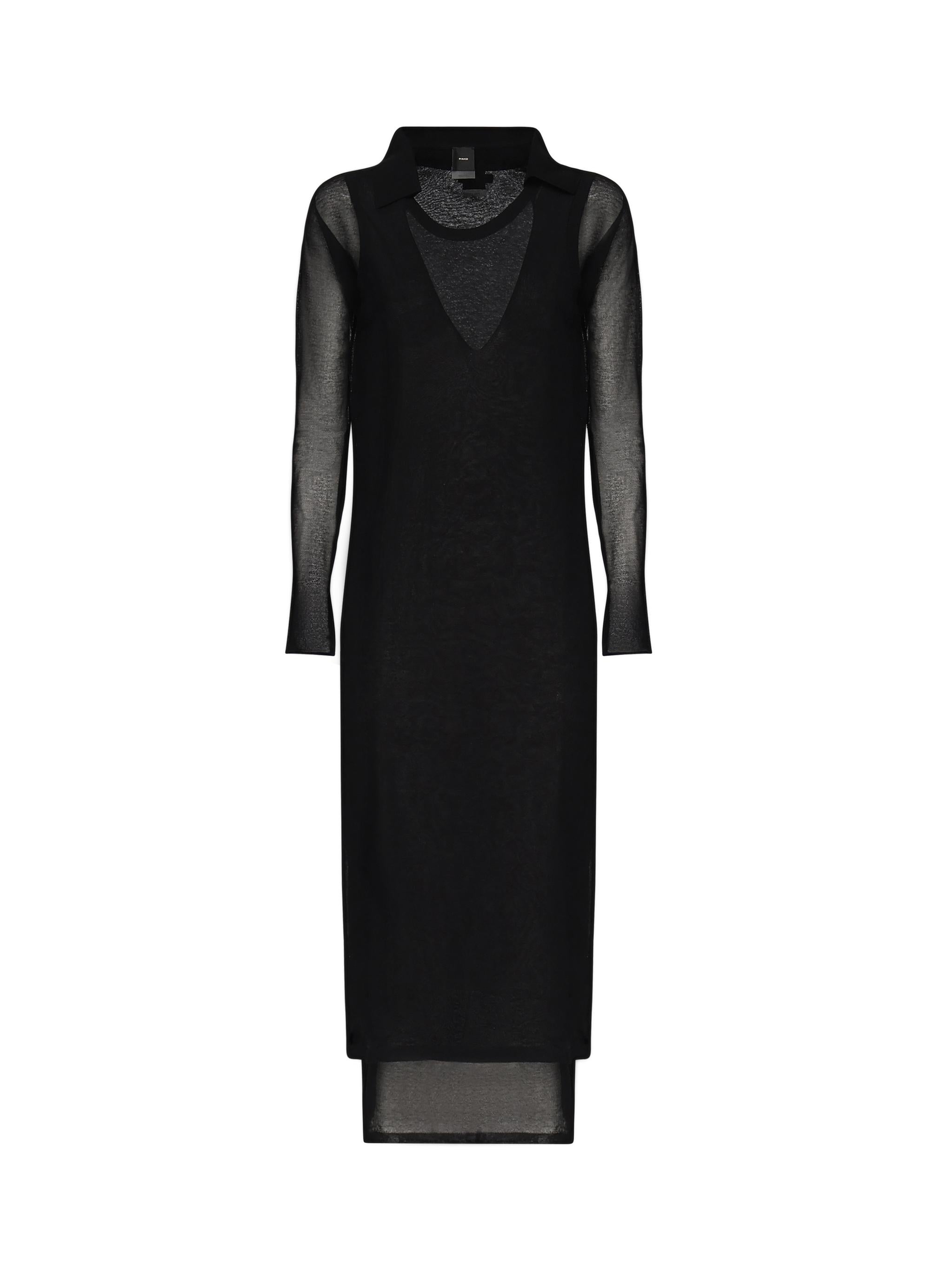 Vestito midi in cotone leggero 105154 A2LSZ99 PINKO 
