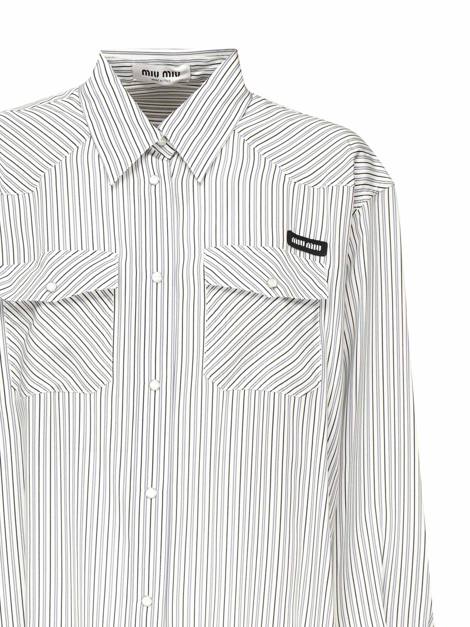 Camicia in crêpe de Chine MK1974 177WF0EK1 MIU MIU 
