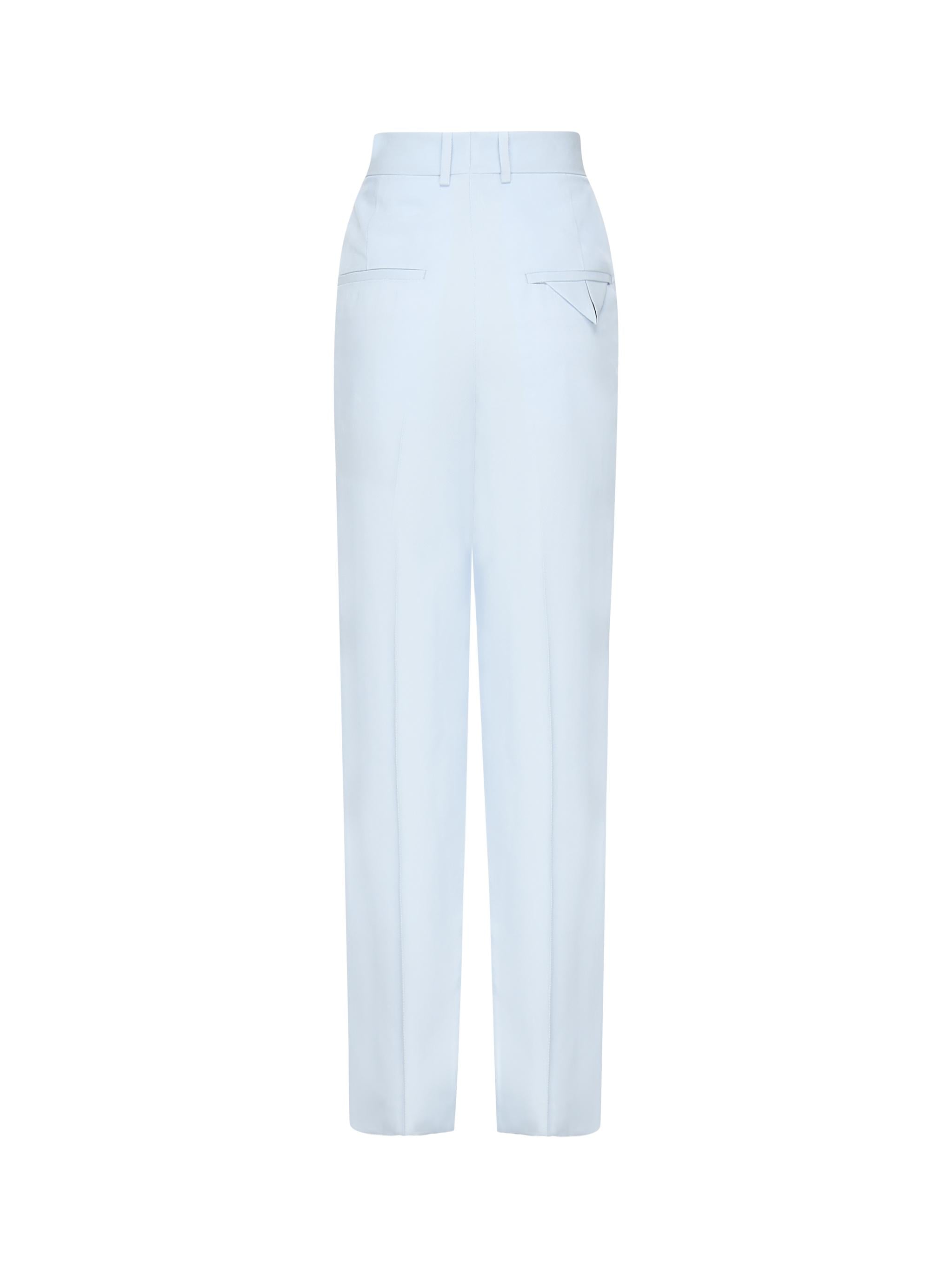 Pantaloni in twill di seta e viscosa 820107 V5D904350 BOTTEGA VENETA 