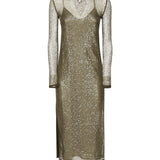 Abito midi rete paillettes 104709 A2EXX26 PINKO 