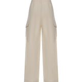 Pantaloni fluidi in cotone 106278 A2ERC03 PINKO 