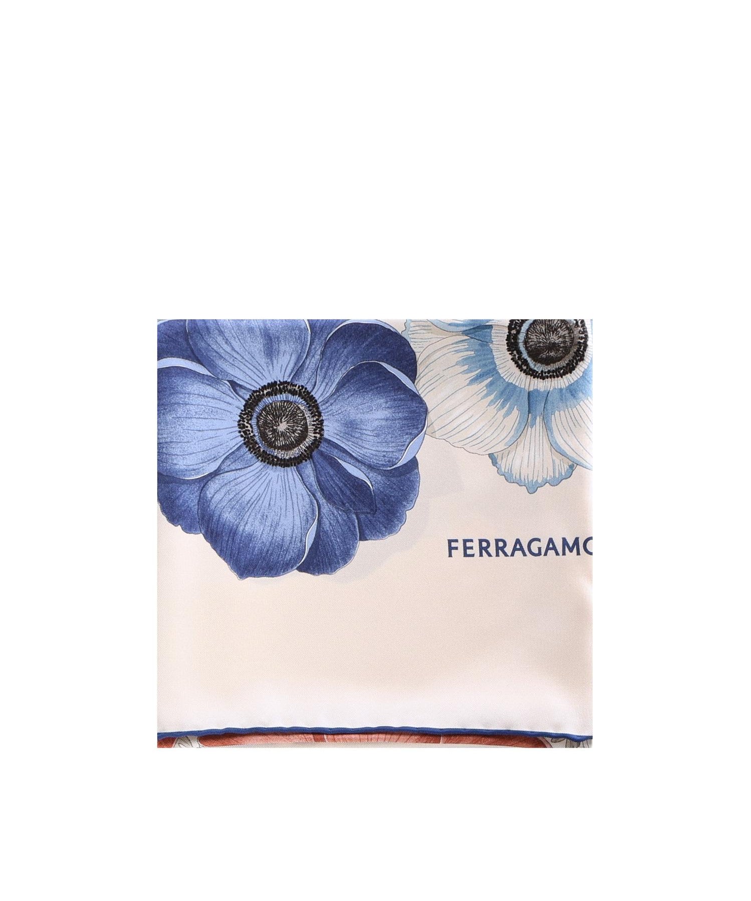 Foulard in seta stampa Anemone 310175 786601005 FERRAGAMO 