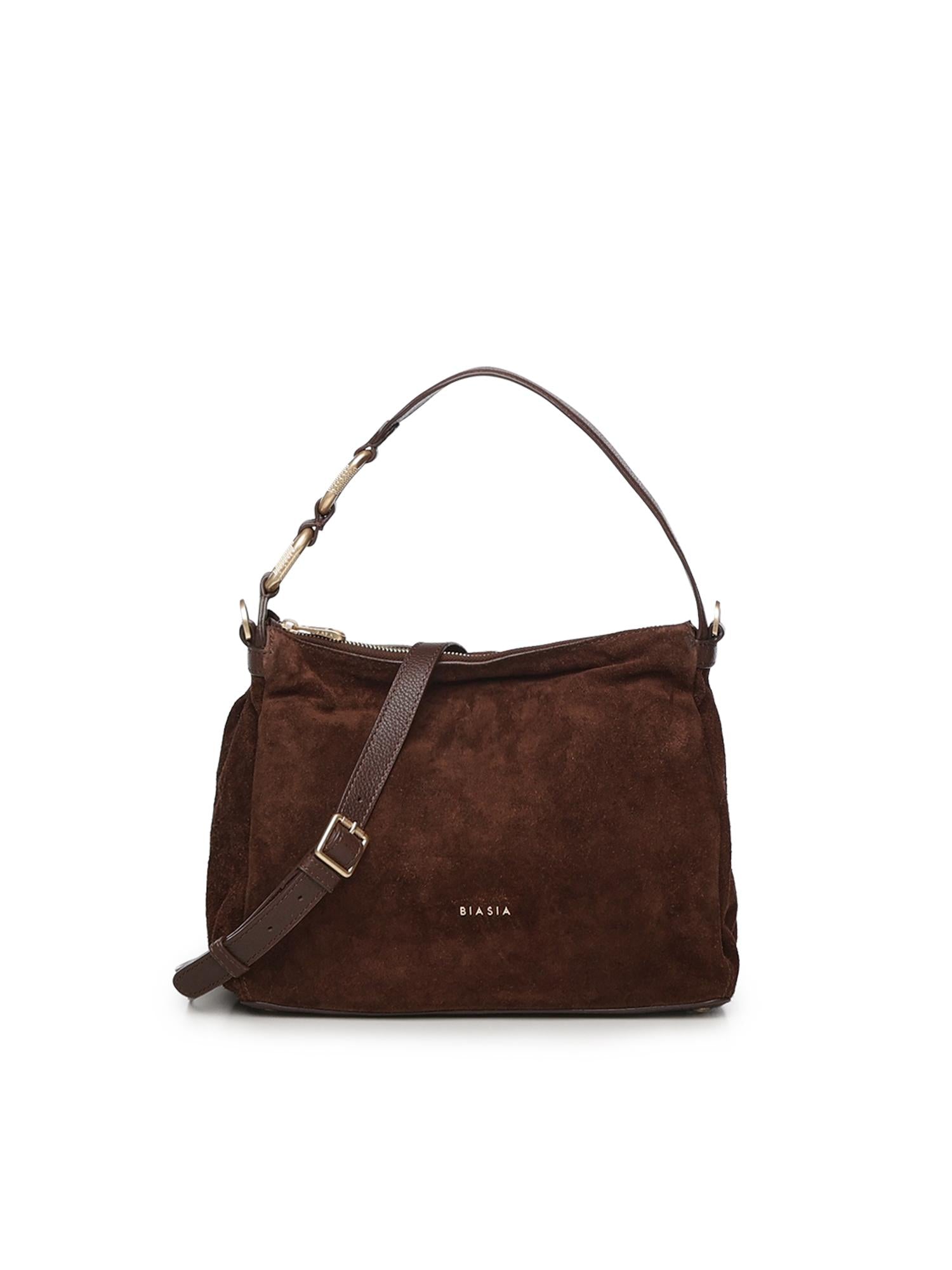 Borsa a spalla in camoscio BIBP9DP01C TESTA DI MORO BIASIA 