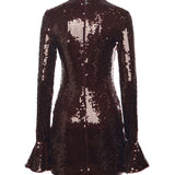Abito mini in paillettes<BR/> 114614 2734 ROTATE 