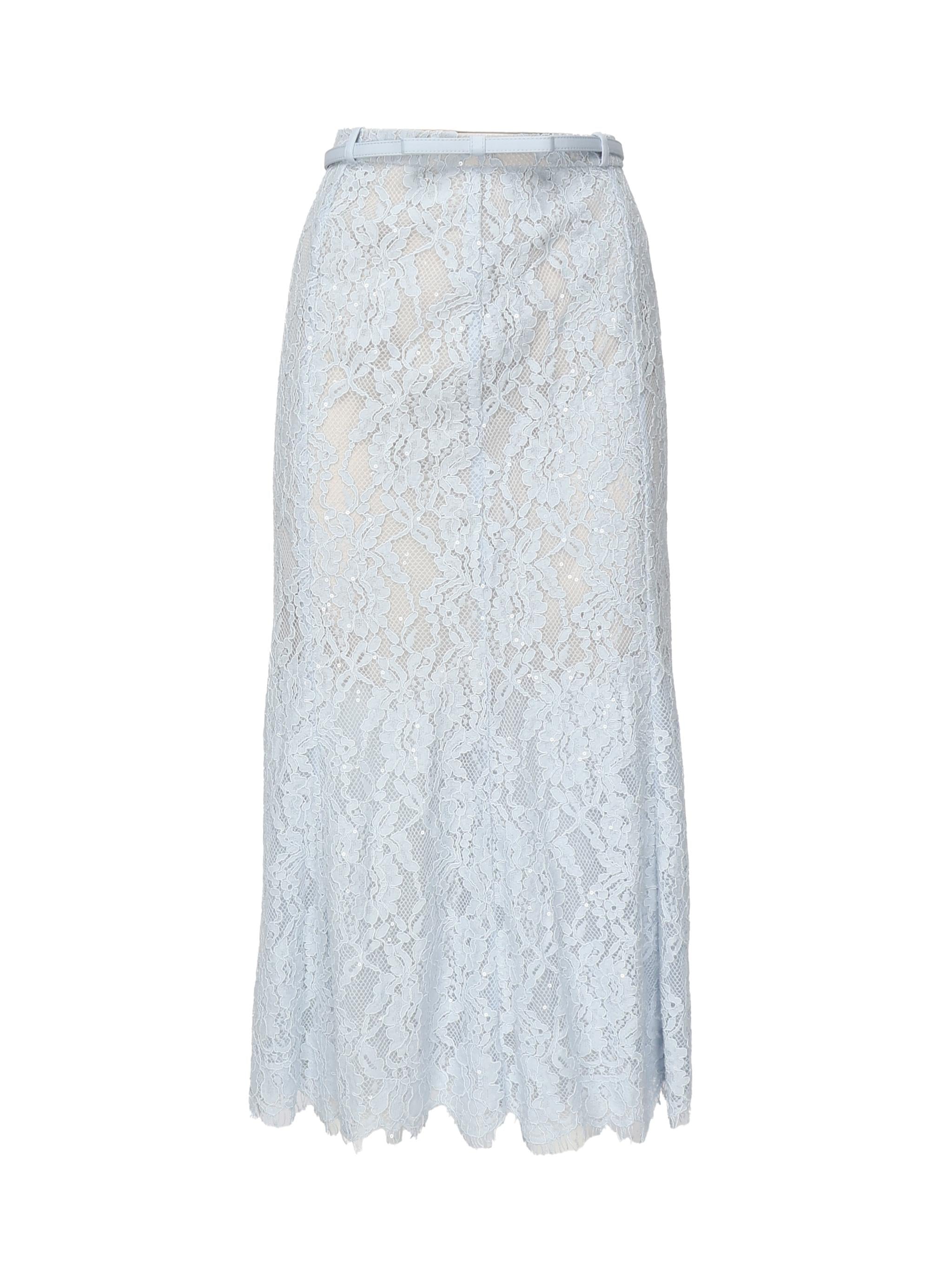 Gonna midi svasata in pizzo RS25053MSK BL SELF-PORTRAIT 