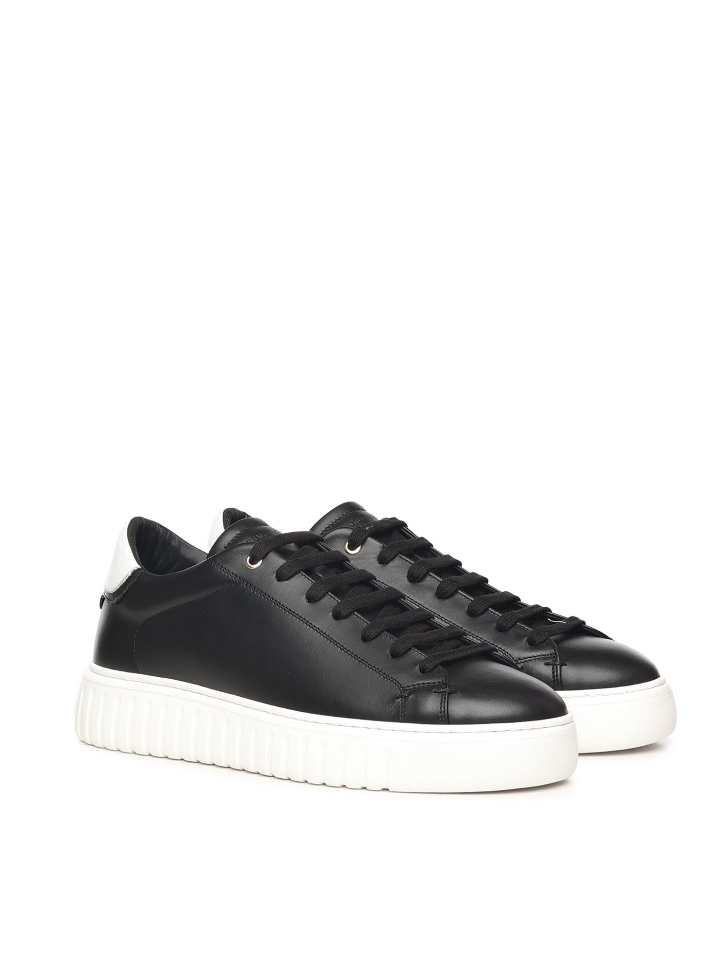 sneakers Mars in pelle MARS NAPPABLACK/WHITE GIULIANO GALIANO 