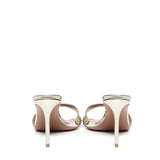 Mule Alixia in pelle specchio<BR/> ALIXIA80 SPECCHIOPLATINO GIULIANO GALIANO 