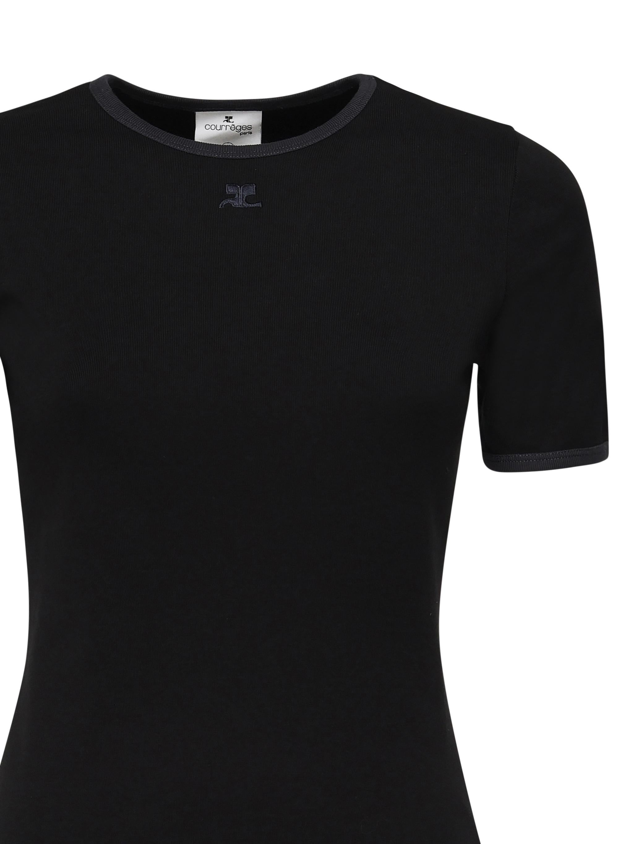 T-shirt con logo 125JTS017JS0203 B175 COURREGES 