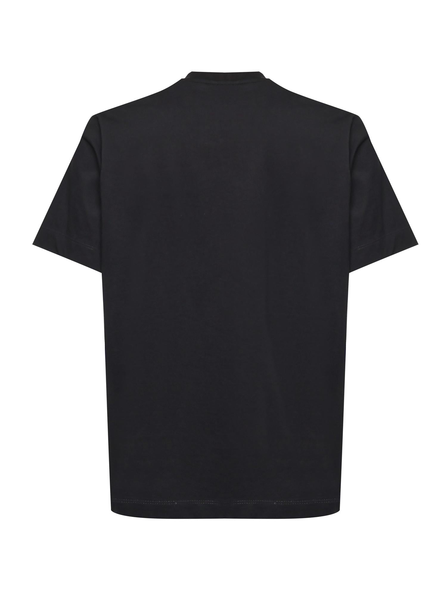 T-shirt in cotone BULL NERO GIULIANO GALIANO 