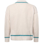 Giacca in maglia con zip KN014 BEI BONSAI 