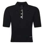 Maglia stile polo con logo 105450 A2Q9Z99 PINKO 