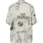Camicia con stampa in popeline di viscosa 852334 TTL781240 BALENCIAGA 