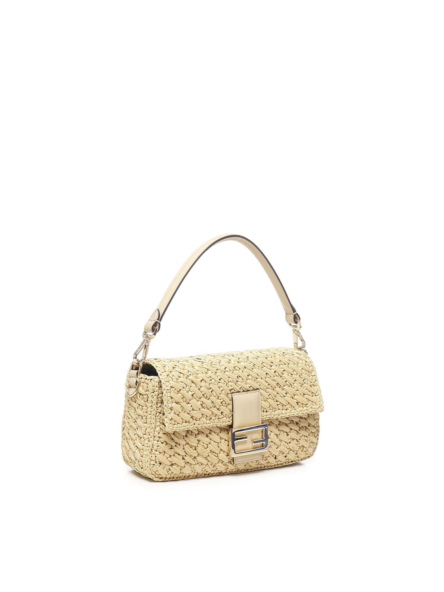 Borsa Baguette in fibra di viscosa crochet 8BR600 AV26F1PIY FENDI 