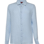 Camicia in seta GG jacquard 847034 ZATF94977 GUCCI 