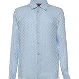 Camicia in seta GG jacquard 847034 ZATF94977 GUCCI 
