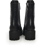 Stivaletto stringato in pelle GG 840739 AAE5Q1000 GUCCI 