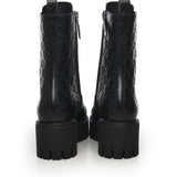 Stivaletto stringato in pelle GG 840739 AAE5Q1000 GUCCI 