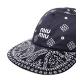 Cappello da baseball con logo 5HC369 2IC9F022X MIU MIU 