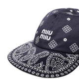 Cappello da baseball con logo 5HC369 2IC9F022X MIU MIU 