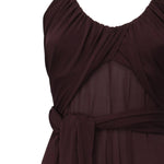 Abito lungo incrociato AA9R2707J050B 332 ALAIA 