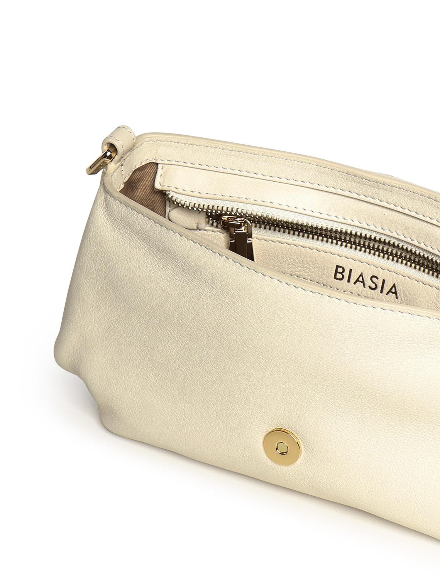 Borsa a spalla in pelle BIBP9VJ01 AVORIO BIASIA 