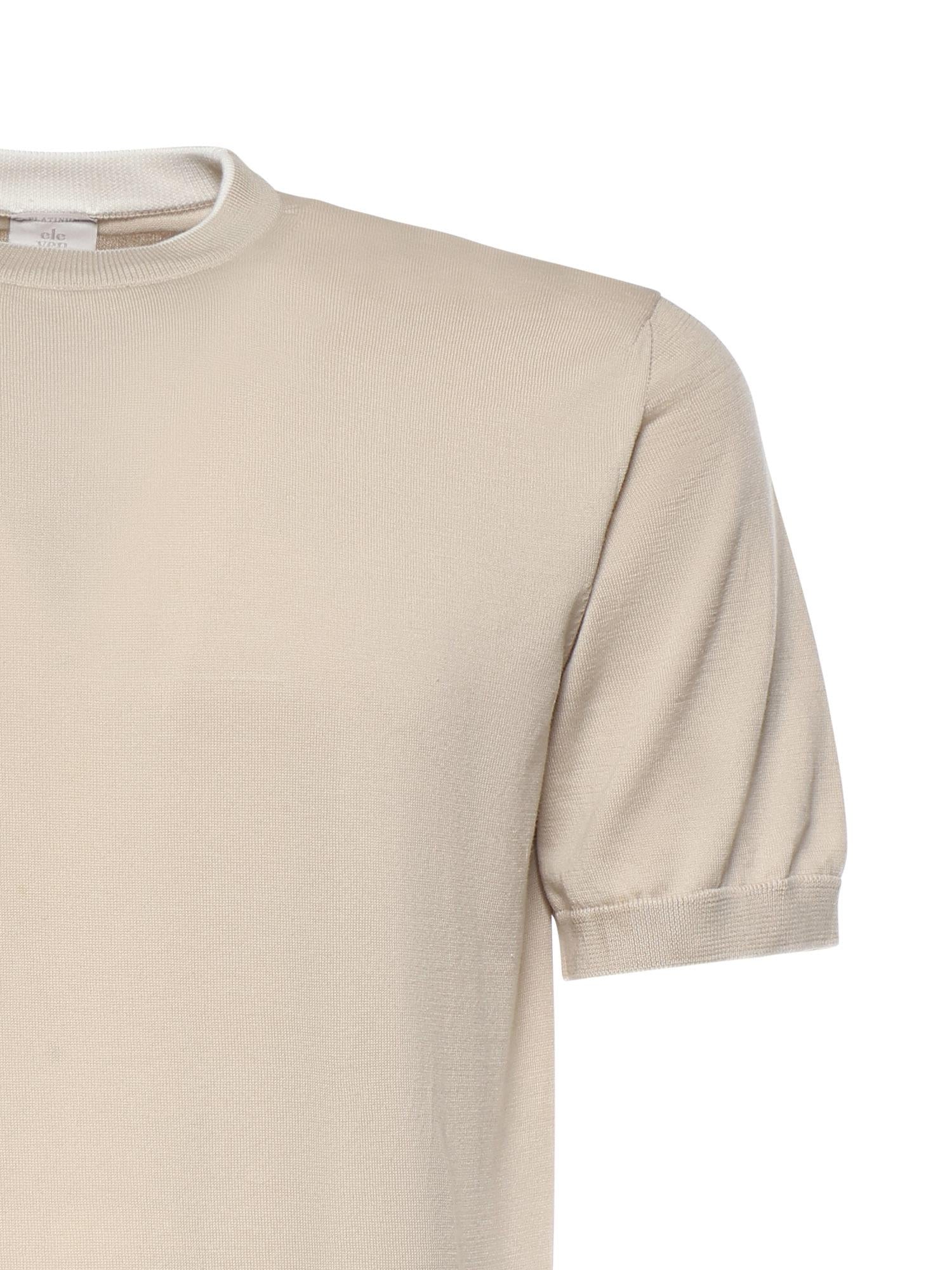Maglia girocollo in cotone M76MAGM65MAG0M041 03-01 ELEVENTY 