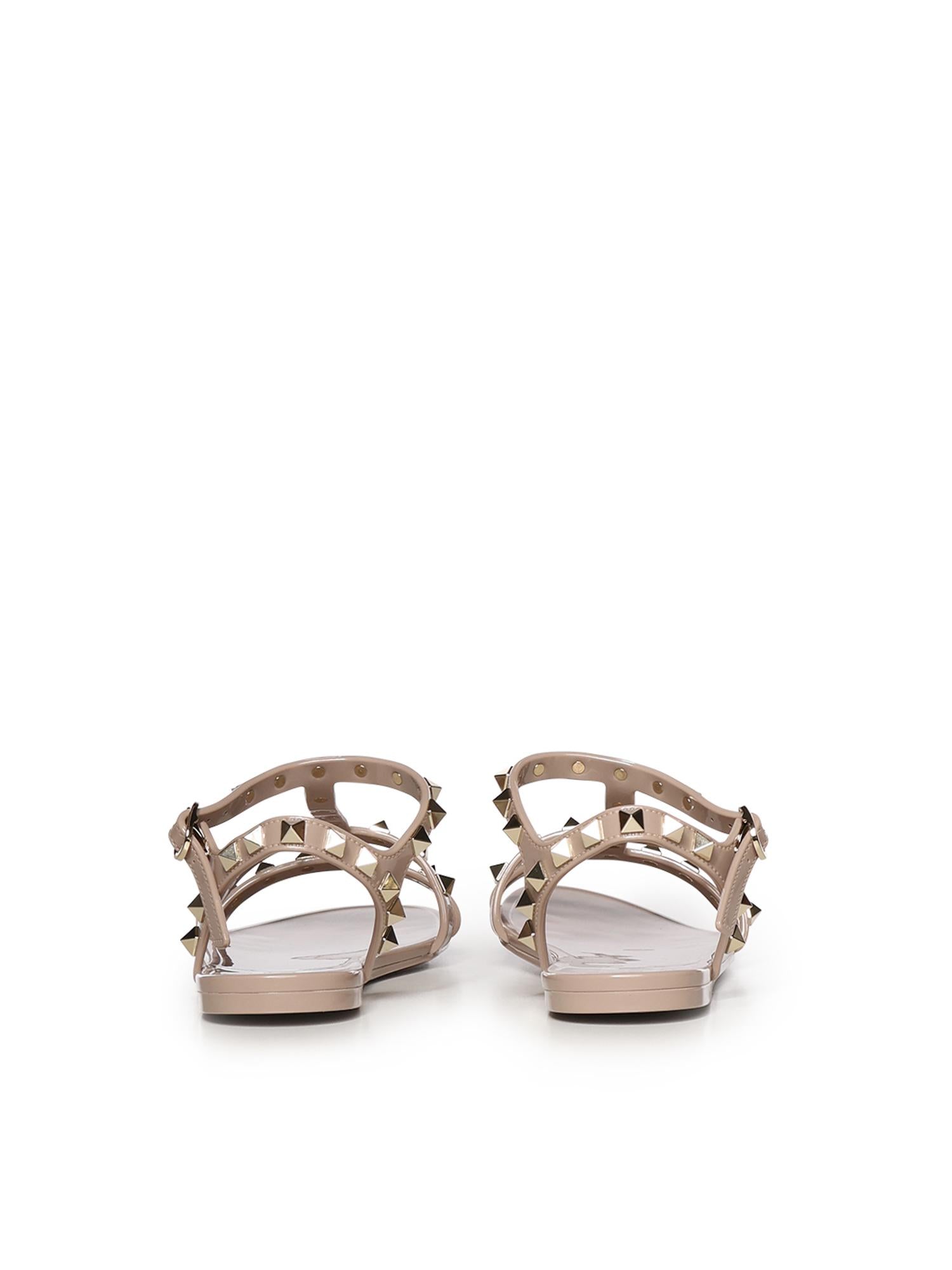 Sandalo basso Rockstud in gomma 7W2S0H38 PVSP45 VALENTINO GARAVANI 