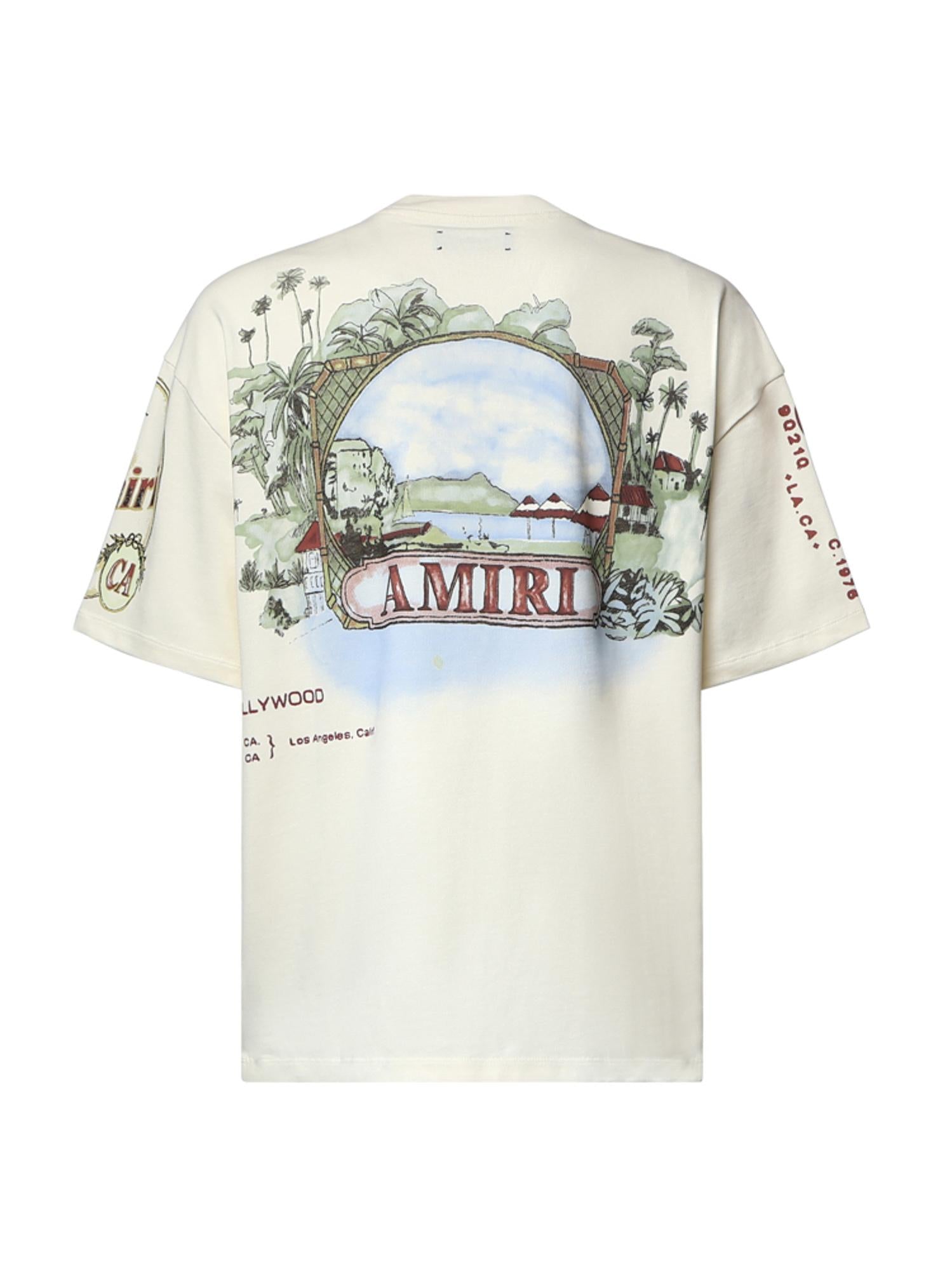 T-shirt con logo in cotone AMTOJR1174 127 AMIRI 