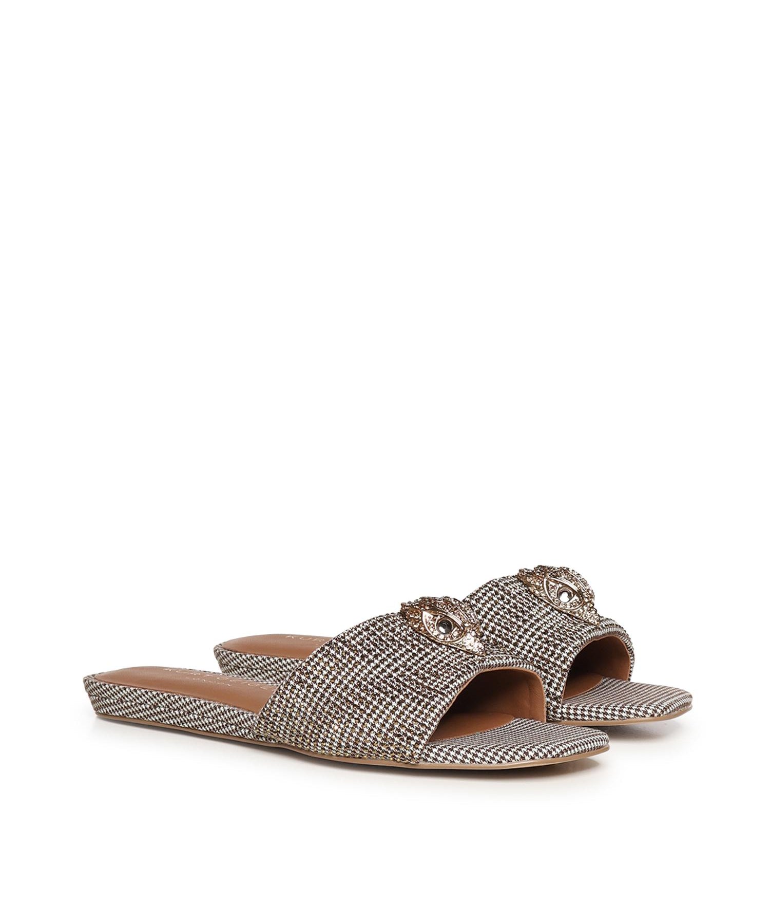 Sandali flat Kensington con cristalli<BR/> 8496140609 BEIGE KURT GEIGER 