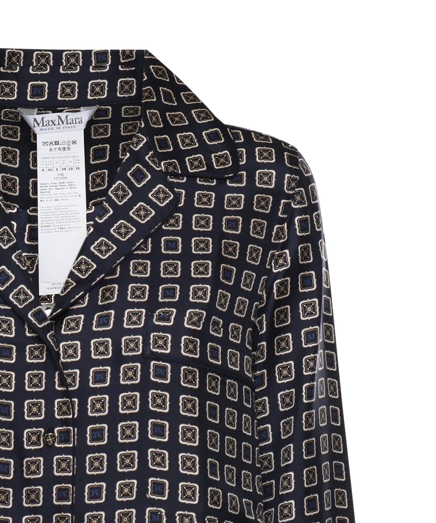 Camicia in seta stampata 2611111131600 002 MAX MARA 