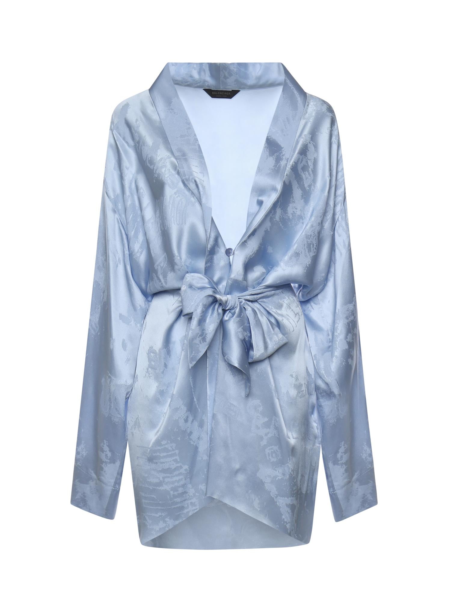 Abito a portafoglio in seta jacquard 857327 TTN105840 BALENCIAGA 