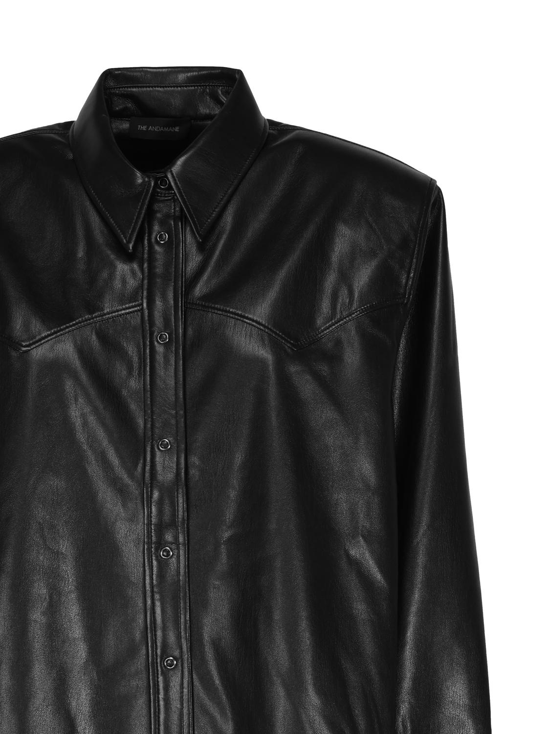 Camicia in pelle TM140915A TNP152BLACK THE ANDAMANE 