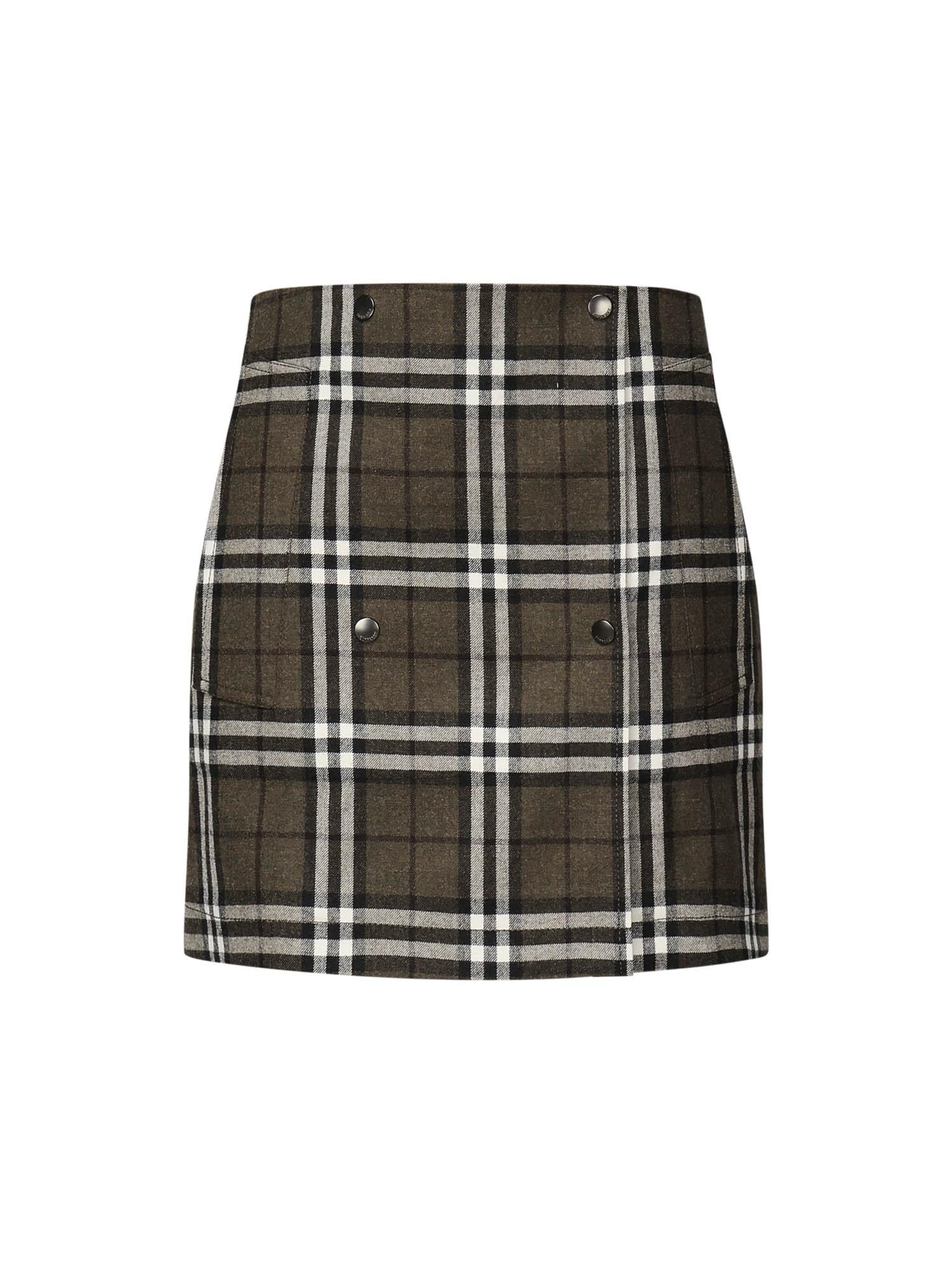 Minigonna in lana Check 8110911 C3078 BURBERRY 