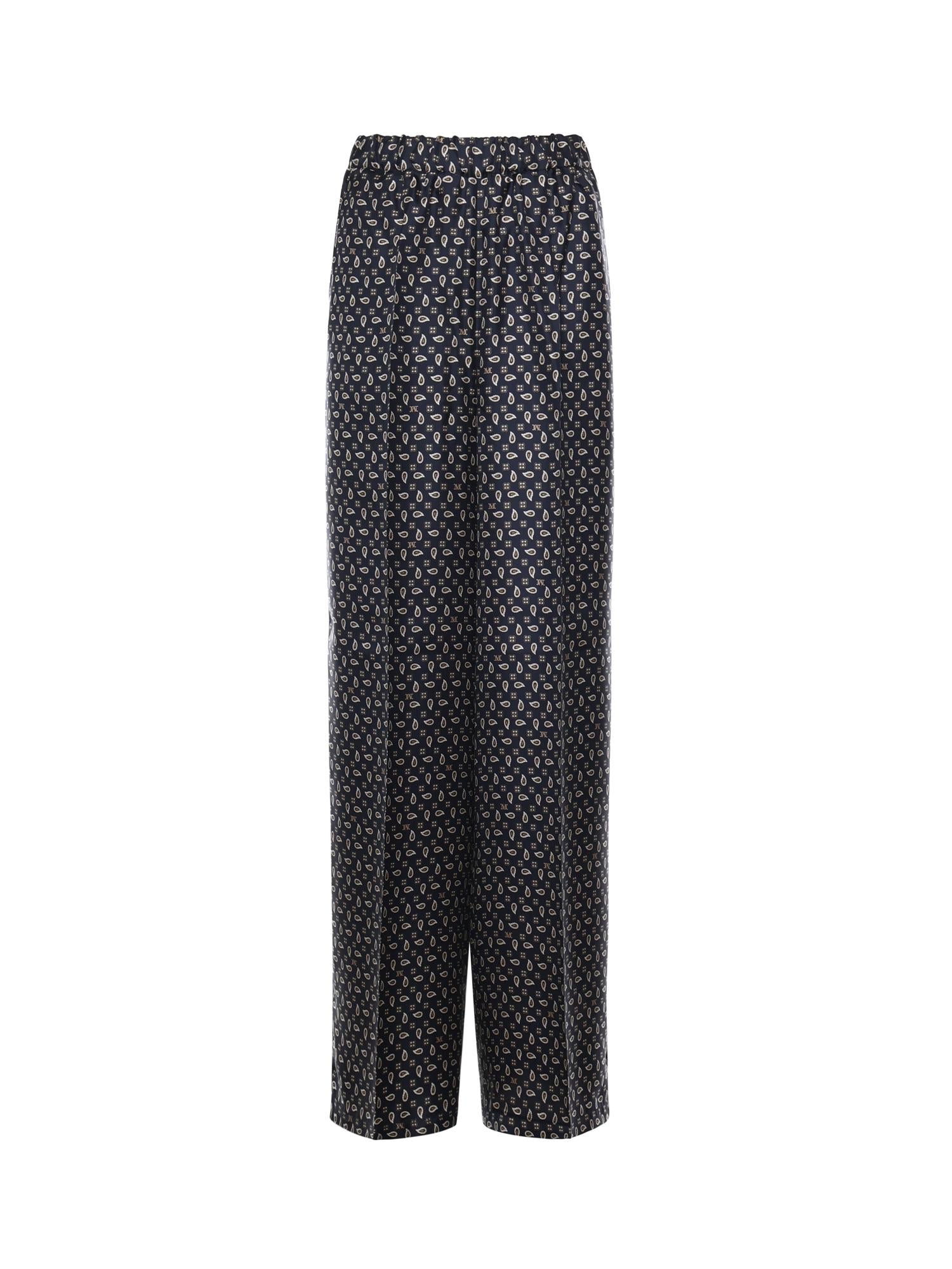 Pantalone in seta stampata 2611131131600 001 MAX MARA 