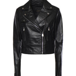 Giacca chiodo stile biker in nappa 106247 A32IZ99 PINKO 