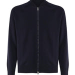 Felpa con zip in lana<BR/> 14803 57133598 GALIANO 