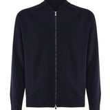 Felpa con zip in lana<BR/> 14803 57133598 GALIANO 