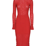 Abito in pizzo con schiena scoperta 105227 A2M5RA1 PINKO 