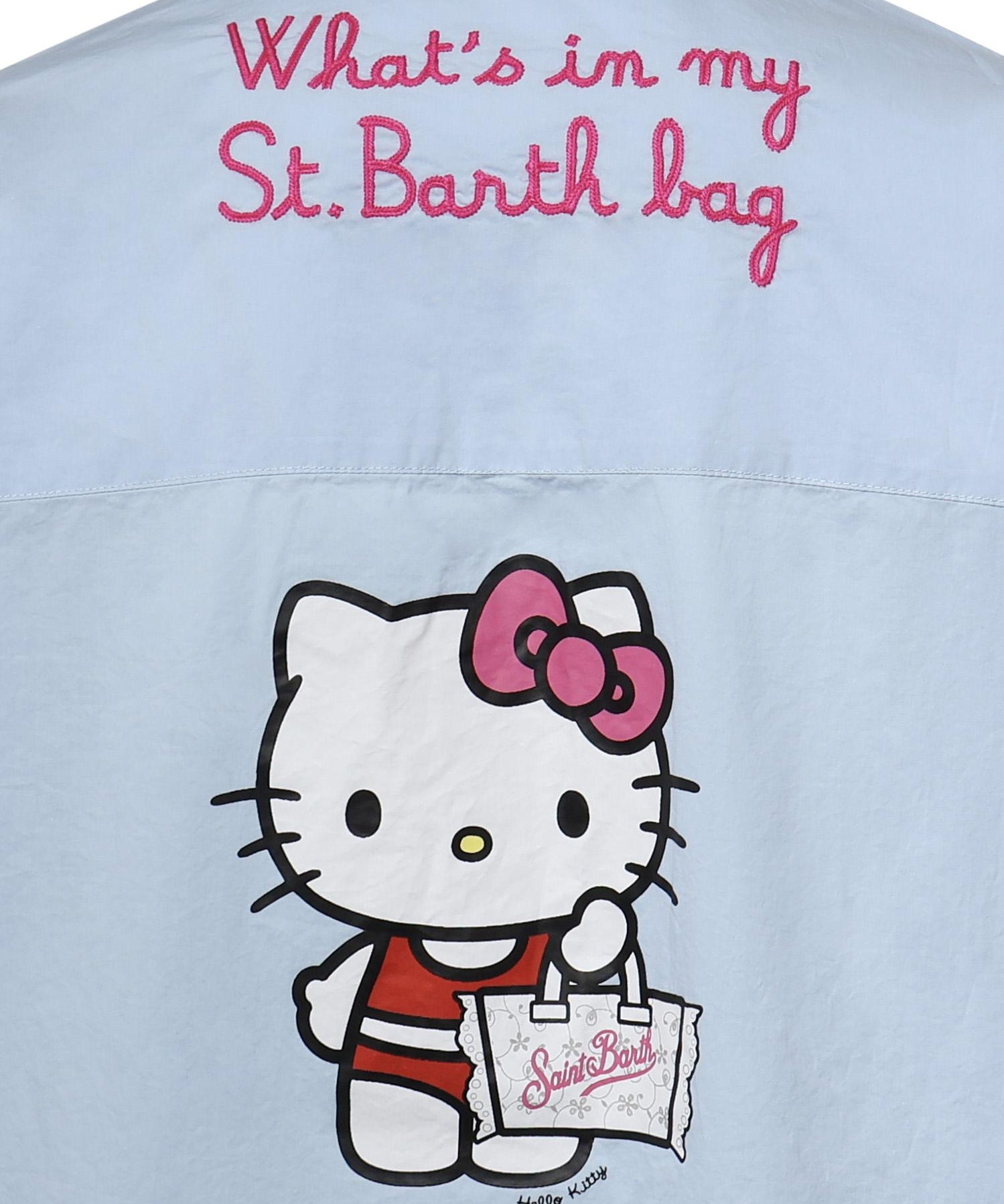 Camicia Brigitte con stampa Hello Kitty in popeline BRIG005 01924L MC2 SAINT BARTH 